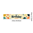thumbnail image 1 of Colorful Floral Happy Birthday Banner Backdrop with Balloons and Roses for Party Supplies Photography Props Decors Background, 1 of 4