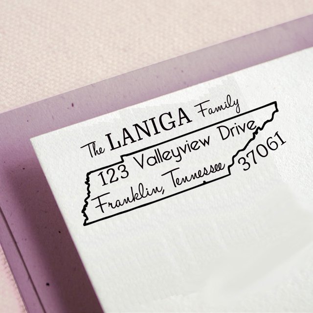 Custom Family Address Self Inking Stamp Personalized Return Address Rubber Stamps Gift Idea