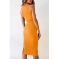 thumbnail image 5 of Vestido PRETTYGARDEN de Verano Midi Ajustado con Corte en Amarillo Talla M, 5 of 5