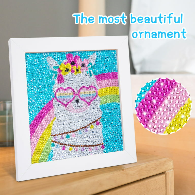 Wooden Frame 5D Diamond Painting Kit Art and Crafts for Kids