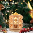 thumbnail image 5 of Crystal Wax Melt Warmer Candle Wax Warmer for Scented Wax 2 in 1 Wax Melts Fragrance Warmer Wax Cubes Melter Home Office Deco Night Light Valentines Day Birthday Gifts for Women Mom Girl(02-Gold), 5 of 5