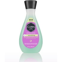 2 Pack - Cutex Nourishing Nail Polish Remover with Vitamin E & Apricot Oil, Formulated for Weak & Brittle Nails, 6.76 fl oz
