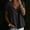 Black, variant on Women's Summer Crop Babydoll Peplum Tops Cute V Neck Short Sleeve Business Casual Trendy T Shirts Beach Vacation Navy