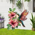 thumbnail image 7 of YiJuHui 3pcs Hummingbird Sun Catcher Hanging Ornament, Stained Glass Window Decor with Suncatcher Prism Effect for Garden Patio Home Décor, 7 of 7