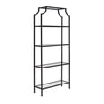 thumbnail image 4 of Crosley Furniture Aimee Bookshelf with Glass Shelves, Bookcase Storage, 4 of 5