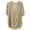 Beige, variant on Womens Deep Scoop Neck T Shirt Solid Color Drop Shoulder Batwing Short Sleeve Tee Curved Hem Slouchy Loose Fit Casual Summer Tops