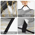 thumbnail image 6 of Black and Gold Marble Pattern Teens Toddler Nap Mat with Pillow, Sleeping Mat Bag for Preschool Daycare 60"x20", 6 of 6