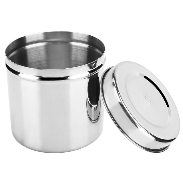 Tarro De Acero Inoxidable Para Medicina, Ungüento, Apósito, Contenedor Antiyodo De Algodón Para Salón De Belleza Hospitalario