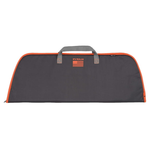 Titan Fire Youth Archery Bow Case, Polyester, 41.5" L x 14.5 in W x 1 in H, 6103, Gray/Orange