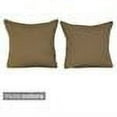 thumbnail image 3 of 25-inch Double-corded Solid Twill Square Floor Pillows with Inserts (Set of 2) - Toffee, 3 of 3