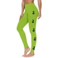 thumbnail image 2 of lcziwo Lightning Sales of Today Prime, Women's St Patricks Day Running Leggings Shamrock Clover Print Soft Stretchy Yoga Pants High Waisted Tummy Control Tight Pants Green L, 2 of 5