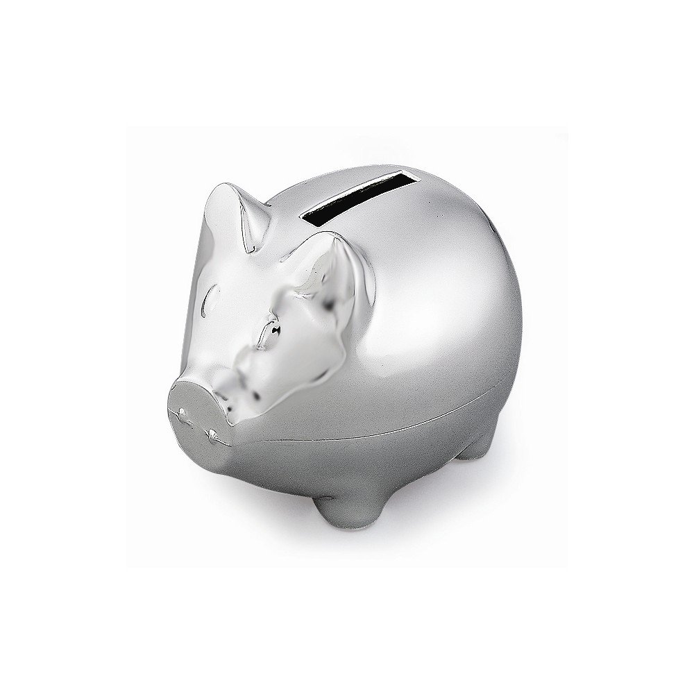 FB Jewels Nickel-plated Pig Bank - Walmart.com - Walmart.com