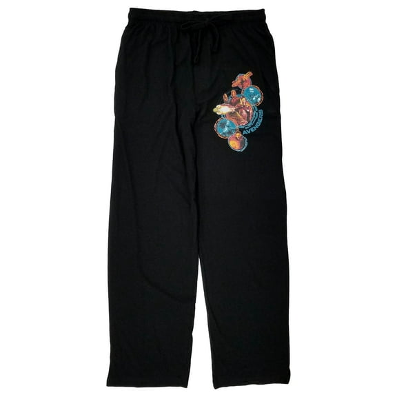 Marvel Avengers Infinity War Mens Black Knit Sleep Pant Pajama Bottoms Medium