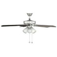 thumbnail image 3 of Trade Winds Levi 52" 3-Light Ceiling Fan in Brushed Nickel, 3 of 6