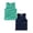 Navy, Green, variant on SGMVNU 2 Pack Unisex Kids Tank Tops Boys and Girls Solid Basic Tanks Summer Casual Sleeveless Athletic Shirts, Green, Light Blue, Size 5-6 Years