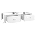 thumbnail image 3 of vidaXL Double Washing and Drying Machine Pedestal with Drawers White, 3 of 5