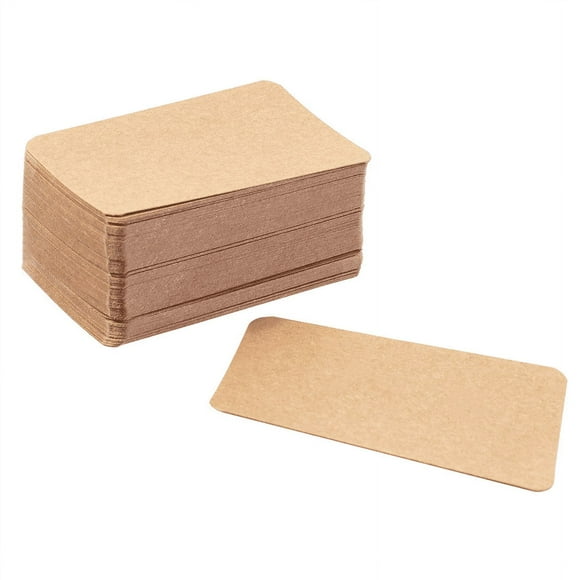 100pcs Blank Kraft paper Business Cards Word Card Message Card DIY Gift Card