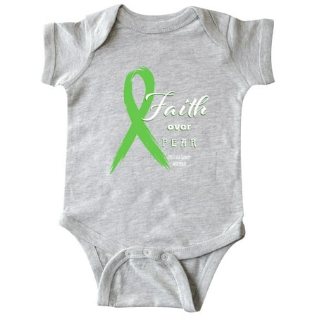 

Inktastic Faith over Fear Prostate Awareness with Green Ribbon Gift Baby Boy or Baby Girl Bodysuit