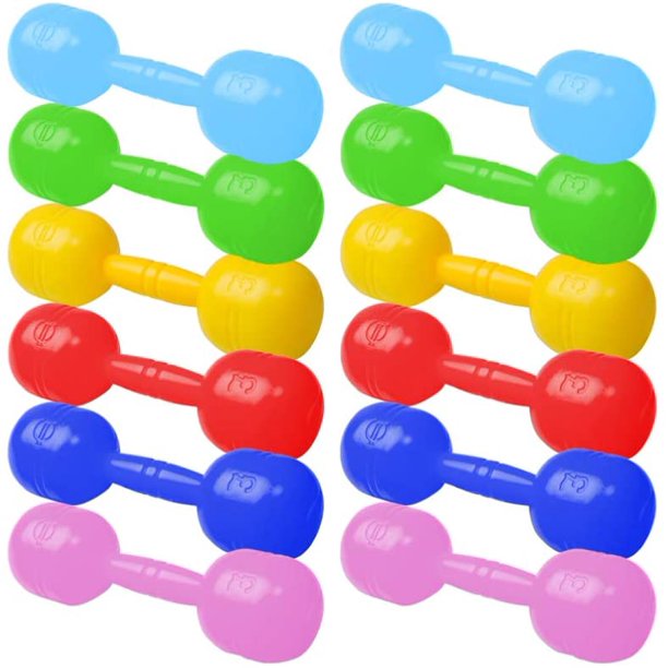 Wakauto 12 Pcs Dumbbell Set Hand Weights For Strength Training Weight Loss Workout Bench Gym Equipment And Home Workouts Walmart Com Walmart Com