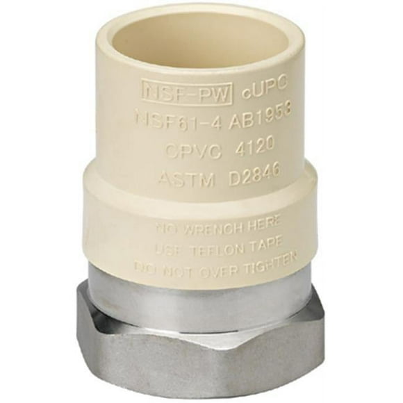 Homewerks 541-34-34-B 0.75 in. Female Iron Pipe Stainless Steel CPVC Adapter