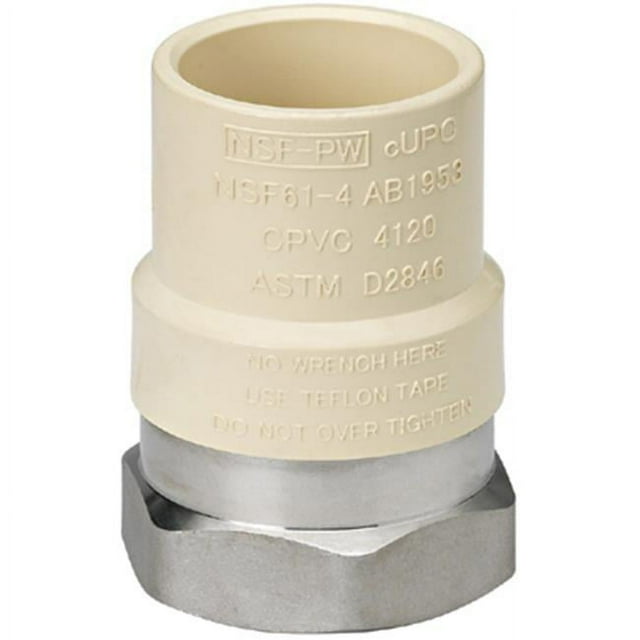 Homewerks 541-34-34-B 0.75 in. Female Iron Pipe Stainless Steel CPVC Adapter