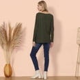 thumbnail image 3 of Waffle Knit Off Shoulder Oversized Sweater Dark Green Small, 3 of 4
