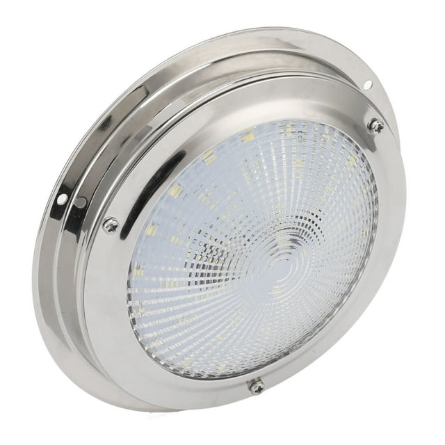 Luces de cabina marina, luz de techo tipo domo de 5,5 pulgadas, luz de techo tipo domo marina, iluminación interior para vehículos recreativos, diseño elevado