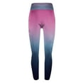 thumbnail image 4 of lcziwo , Leggings for Women Casual High Waisted Full Length Yoga Pants Fashion Gradient Print Workout Leggings Compression Tummy Control Tights Pink XXL, 4 of 5