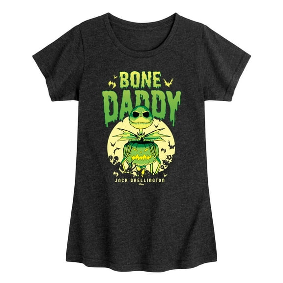 Disney - The Nightmare Before Christmas - Bone Daddy - Toddler & Youth Girls Short Sleeve Graphic T-Shirt