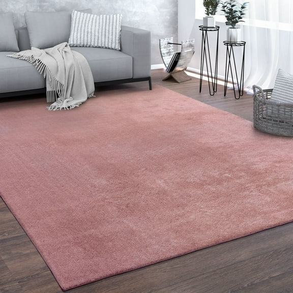 Paco Home Soft Washable Area Rug In Pink - 2' x 3'3" (2'x3')