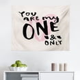 thumbnail image 1 of One and Only Saying Tapestry, Famous Mark Twain Quoting Saying Joyous Motivating Words, Fabric Wall Hanging Decor for Bedroom Living Room Dorm, 2 Sizes, Dark Peach Cinnamon, by Ambesonne, 1 of 1