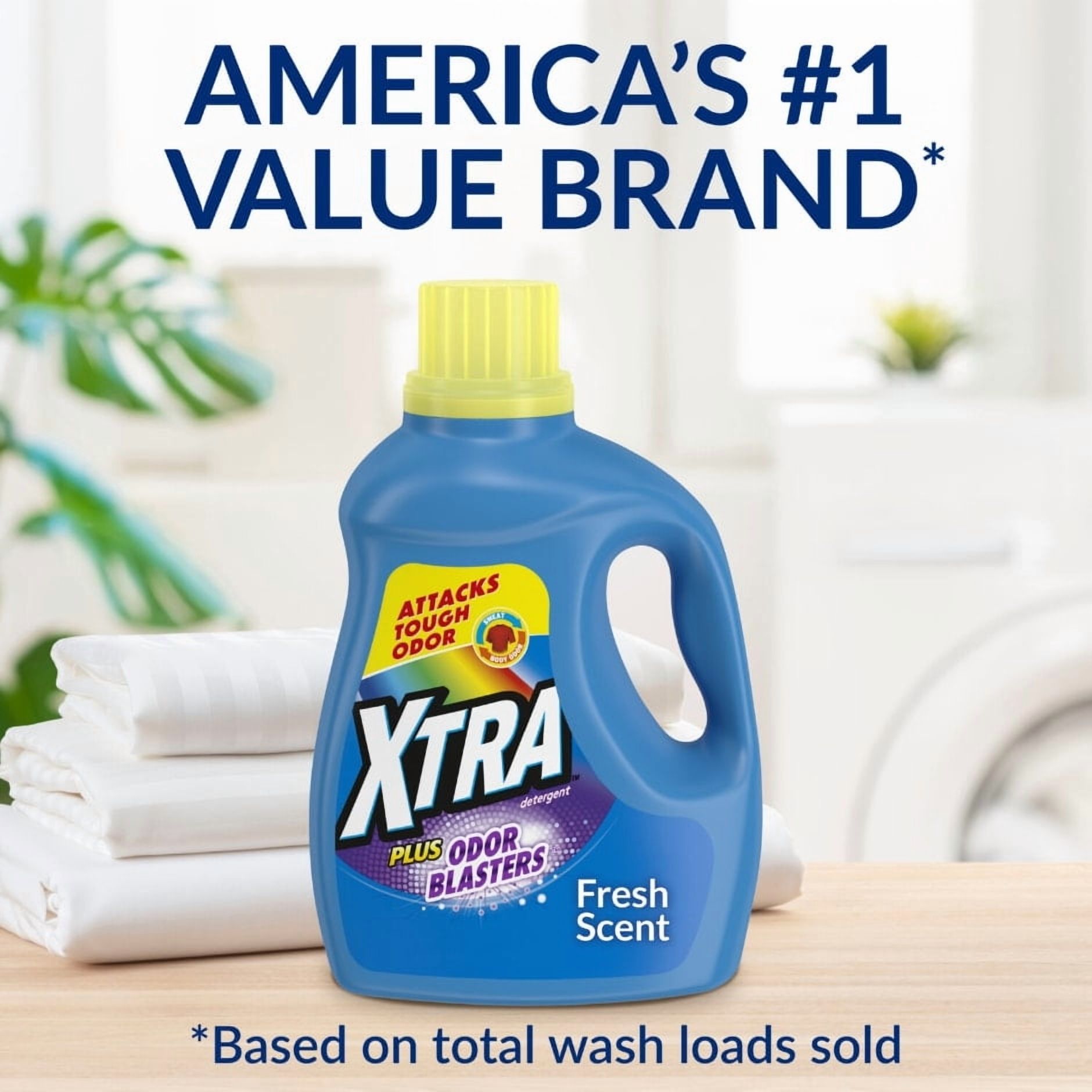 Xtra Liquid Laundry Detergent (Pack 1) - 88 Loads, 136.4fl