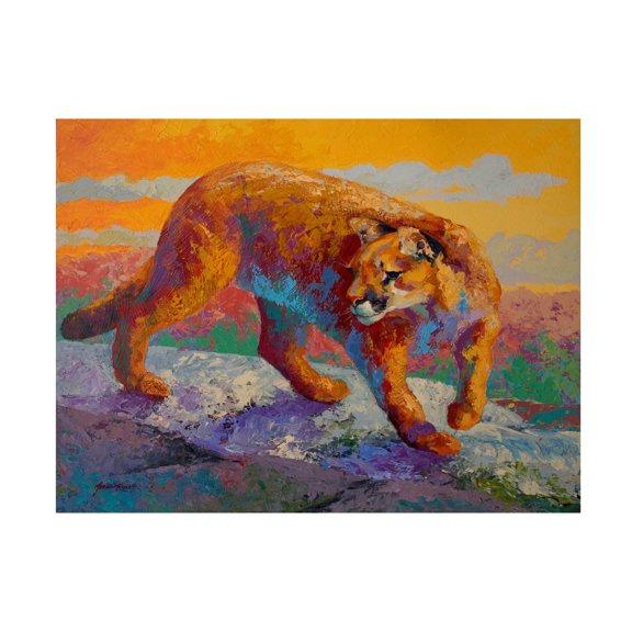 Marion Rose 'Ridge Cougar' Canvas Art