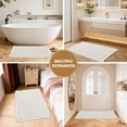 thumbnail image 3 of JIATER Waffle Bathroom Rugs 32x20,Soft Absorbent Bath Mat Non-Slip Backing Quick Dry Washroom Mats,Beige, 3 of 9
