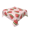 thumbnail image 2 of Wukai Hand Drawn Watermelon Waterproof Tablecloth for Kitchen Dining, Fits Square Tables for 2-4 Seats -54"x54", 2 of 7
