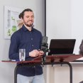 thumbnail image 4 of Soporte de teléfono Mippko para armario de cocina, escritorio, mesa o barra, negro, 4 of 8