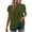 Green, variant on ZQUUVOU Womens Summer Tops Short Sleeve Solid Color Round Neck Lace Blouse Green