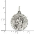 thumbnail image 3 of Silver Antiqued Saint Francis of Assisi Medal, 3 of 4