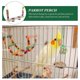 thumbnail image 4 of Bird Feed Swing Colorful Parrot Swing Toy for Bird Cage Indoor Use Wooden Stainless Steel Multi Function 1Pcs, 4 of 5