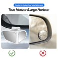 thumbnail image 3 of 360° Rotation Mirror Universal Car Blind Spot Mirror Double-sided Glass 360° Rotatable Suv Truck Auto Wide Angle Left Right Rearview Wing Mirror, 3 of 8
