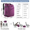 thumbnail image 2 of Mochila de viaje MATEIN para mujer ampliable 40L Morada, 2 of 9