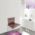 thumbnail image 6 of Wall-Mounted Shower Chair Folding Bathroom Shower Seat Rubber-wood Folding Bench, 6 of 18