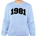 thumbnail image 2 of 1981 College Style Sweatshirt Unisex 2X-Large Light Blue, 2 of 5