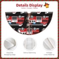 thumbnail image 3 of Fuzoiu Fire and Rescue Truck Print Christmas Tree Skirt,Xmas Christmas Decorations,Xmas Tree Mat for Farmhouse Holiday New Years Home Party Decor Tree Rugs-36", 3 of 6