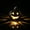 Black, variant on Glowing Ceramic Light Up Jack O Lantern, Hollow Carved Pumpkin with LED Tea Light, Cute Halloween Decorations for Tabletop Mantel Shelf Display