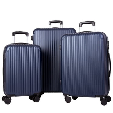 SHOWKOO Hard Shell Luggage Sets Expandable Double Spinner Wheels 2-Year ...