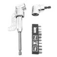 thumbnail image 1 of 2 x Adaptateurs de Perceuse pour Conversion de Douille Entretien de Construction Argent Angle 105 Degrés 14.3x3cm, 1 of 8