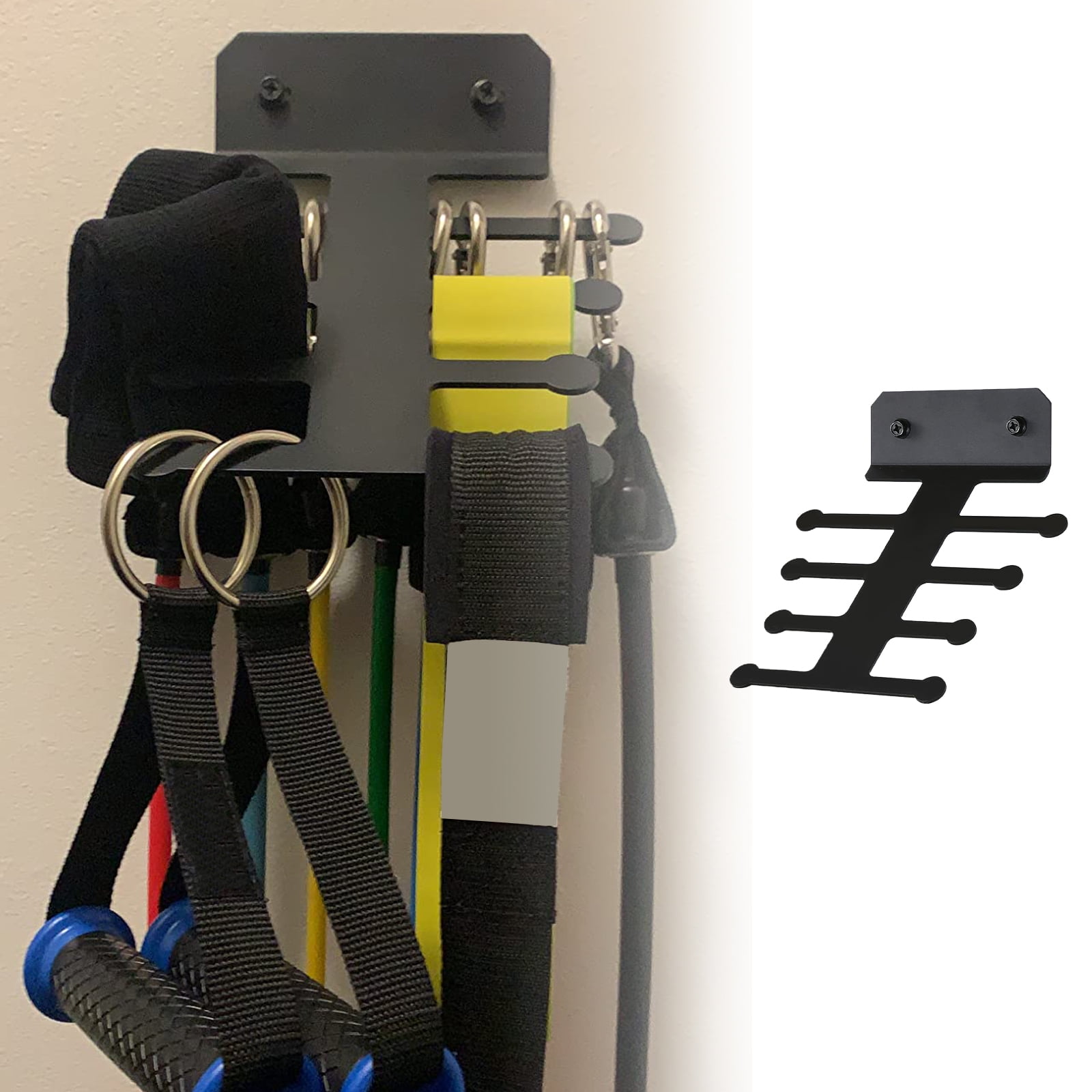 Resistance Storage Hanger Gym Equipment Organizers Exercise Resistance Rack Home Gym Storage Rack Space Saving