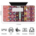 thumbnail image 5 of Long Mouse Pads for Desk,Ethnic Figure and Pattern Desk Mats on Top Of Desks, Desk Mouse Pad Extra Large with 3mm Non-Slip Base and Stitched Edge for Gaming,Office,Work,Home 47.3"x23.6", 5 of 6