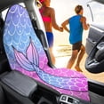 thumbnail image 4 of FUIALDOLG Car Seat Towel Cover, Compatible with Van Bucket Seat, Terry Cloth Car Seat Cover for Cars, Microfiber Non Slip Car Seat Protector, Gradient Mermaid Tail, 4 of 7